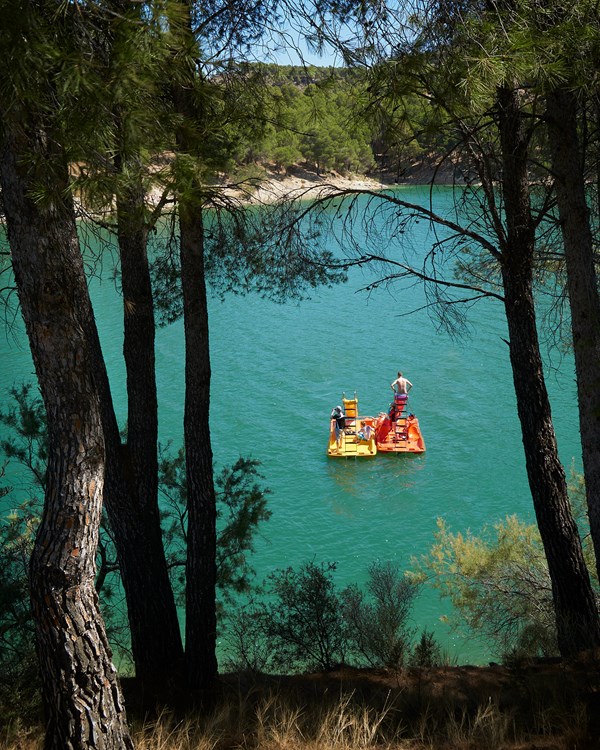 Paddleboats On The Lake
